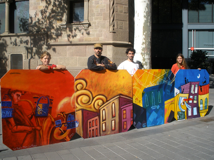 Action Painting en Festival: Tornem a Saltar les Muralles