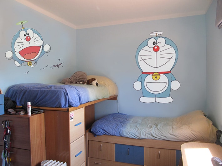 Pintura Mural Decorativa Doraemon