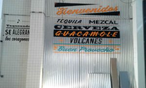 rotulación para taquería Mexicana
