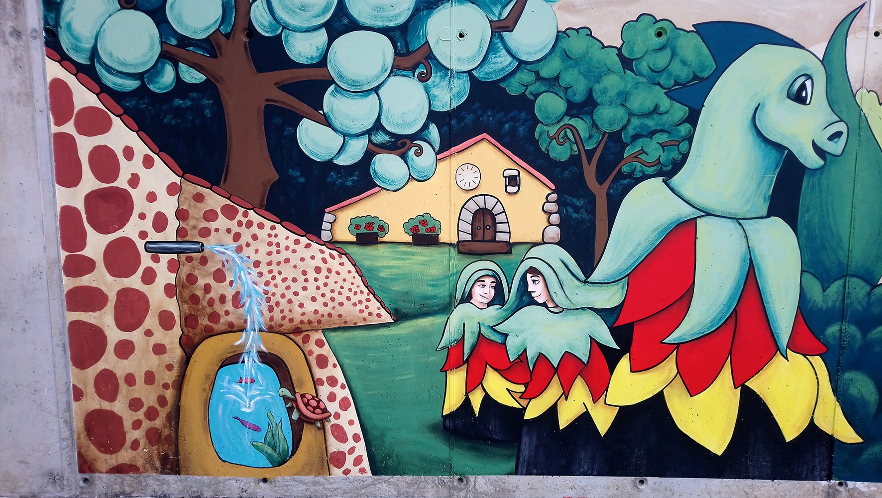 Taller de Pintura Mural en Escuela