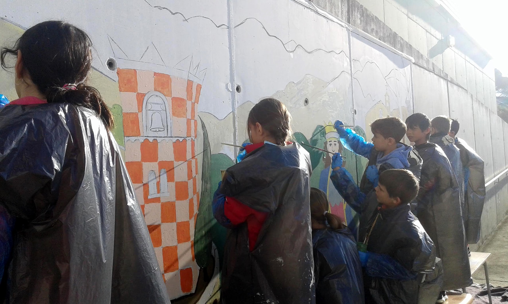 Taller de Pintura Mural en Escuela