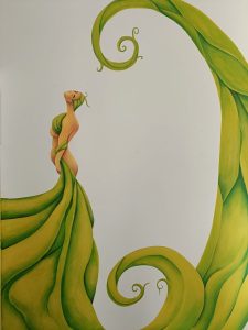 Pintura Mural de Ninfa en Centro de Terapias