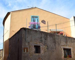 Trampantojo: Pintura Mural en patio de vivienda particular